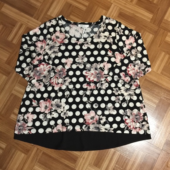 Rose & Olive Tops - Rose+Olive PLUS SIZE 3/4 Sleeve NWT SZ 2X